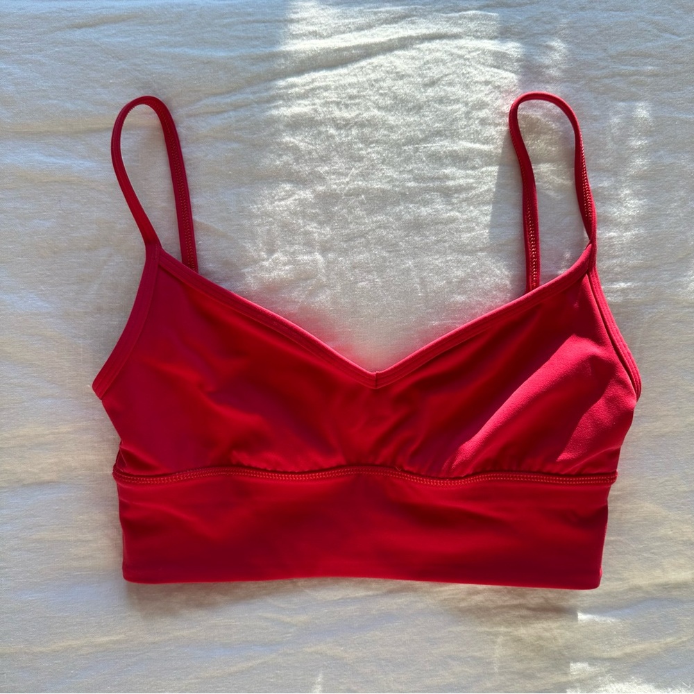 Lululemon Align Sweetheart Bra in Cherry Mist / Cerise